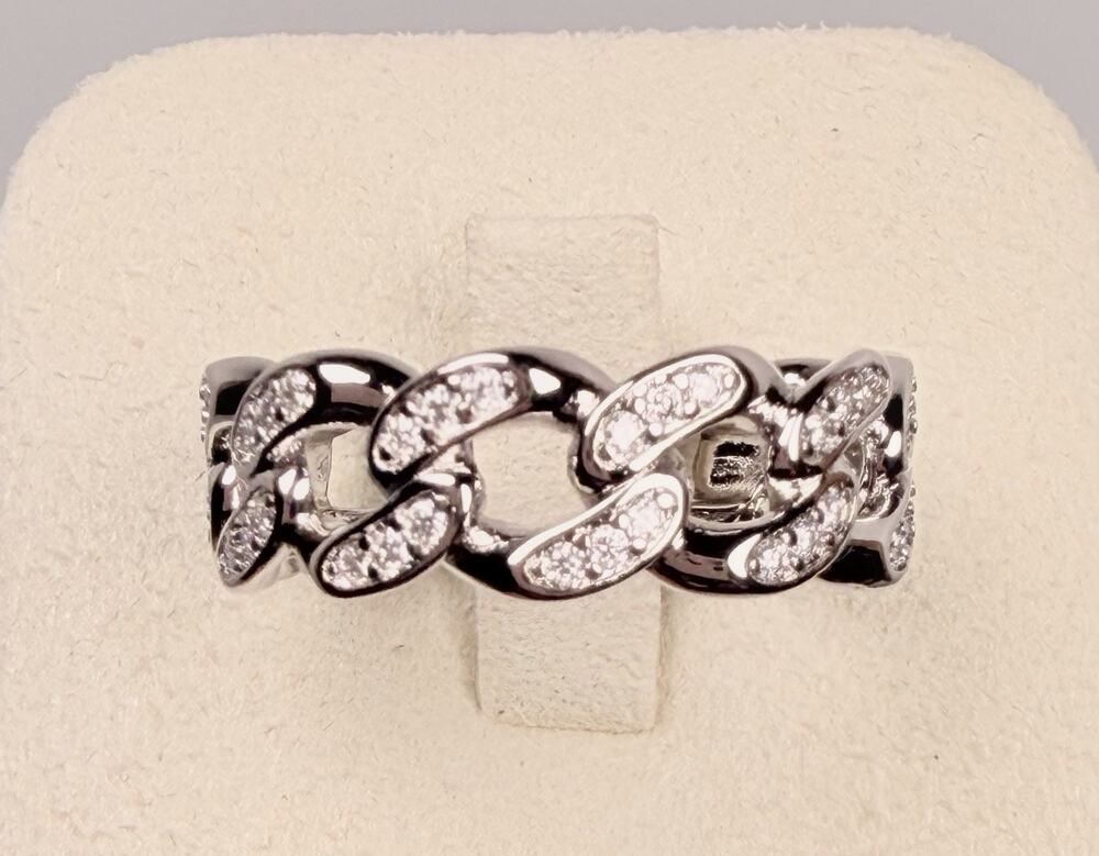 Genuine Moissanite Ring Eternity Band Size 9 GRA Certified S925